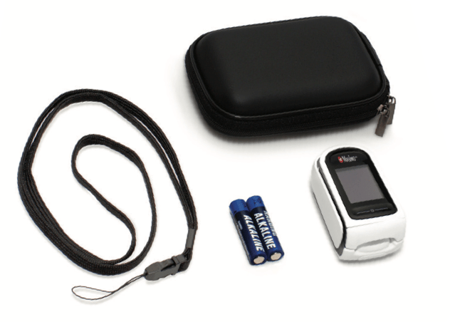 MightySat Rx Model 9941 with PVi and RRp Fingertip Pulse Oximter with case, lanyard and AAA batteries. Great alternative to the discontinued masimo 9709