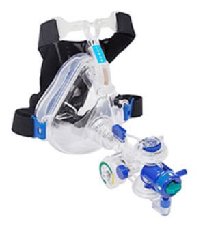 Flow-Safe II+ BiLevel CPAP System: Disposable BiLevel CPAP for EMS, providing advanced airway support and patient comfort. PN: 10-57400, 10-57401, 10-57402.