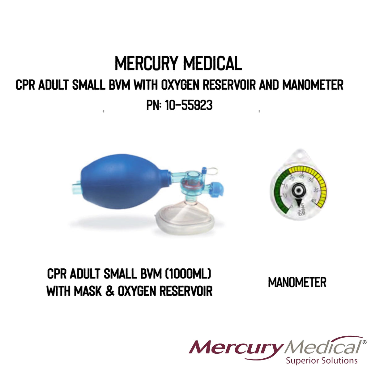 CPR, Small Adult BVM 1055923, 6/Case 