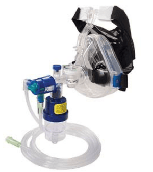 The Flow-Safe II EZ®, Deluxe Mask with Ports and EZflow MAX® Nebulizer great for prehospital medicine. PN: 10-57318.