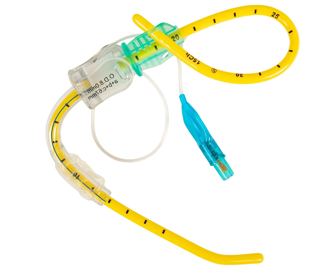 Contains a bougie and a tracheostomy tube for the rapid securement of a surgical airway. PN: 100048, NSN# 6515-01-540-7568