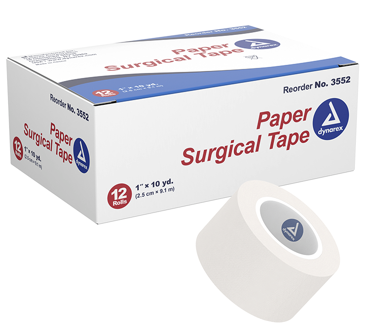 Dynarex Paper Surgical Tape is a premium-quality tape made of porous paper materials for improved breathability and effective skin adhesion.

Quantity per box: 12
Boxes per Case: 12

 

Designed to provide effective skin adhesion
Highly porous paper material allows improved breathability
Tears easily for convenient use
Not made with natural rubber latex