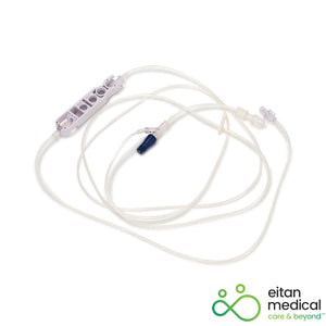Sapphire AP423-01 Infusion Set - Microbore Infusion Set with Non-Vented Spike and Back Check Valve, 7mL Priming Volume