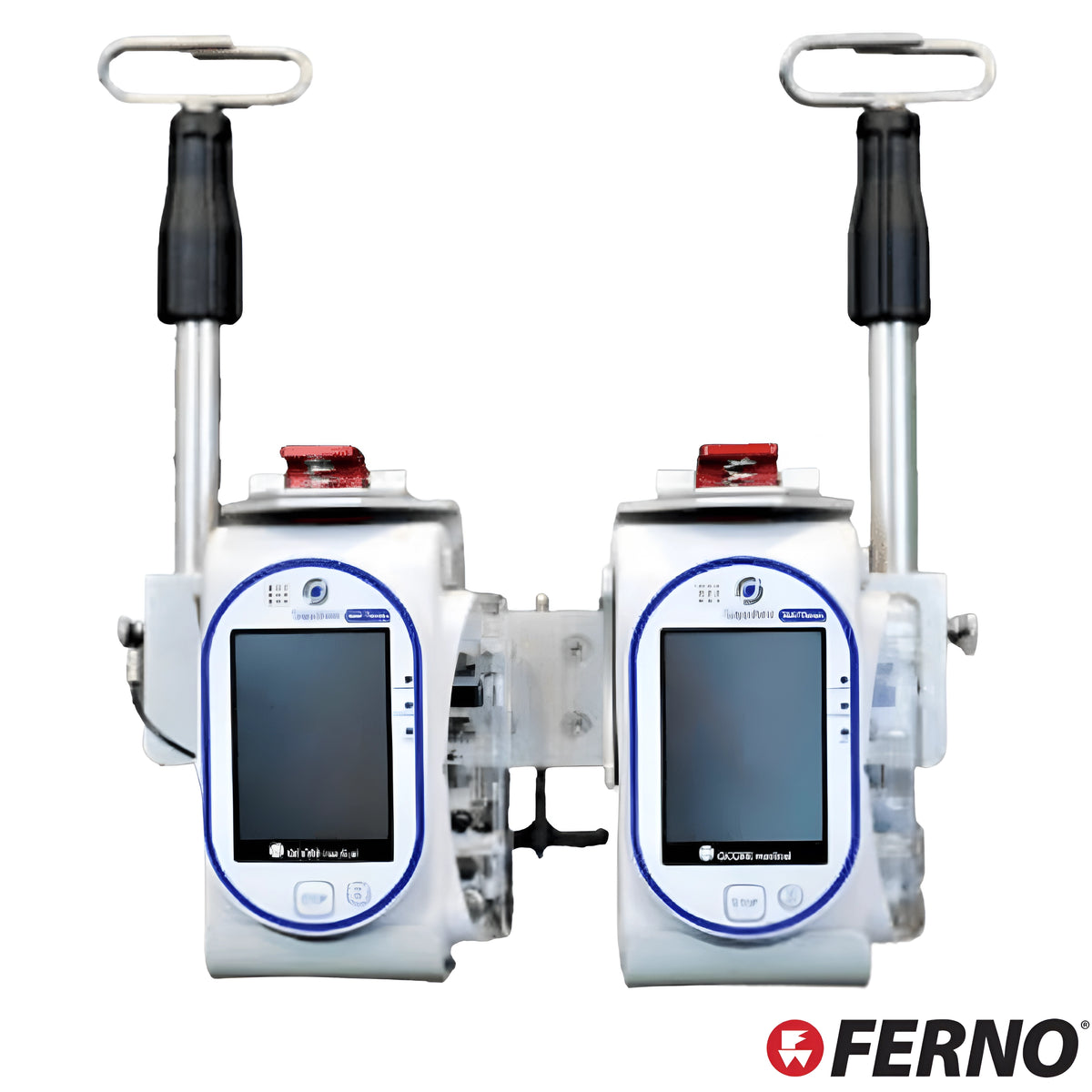 Sapphire Double Bridge Mount for Air and Ground EMS. Features IV Poles and easy access to pumps.