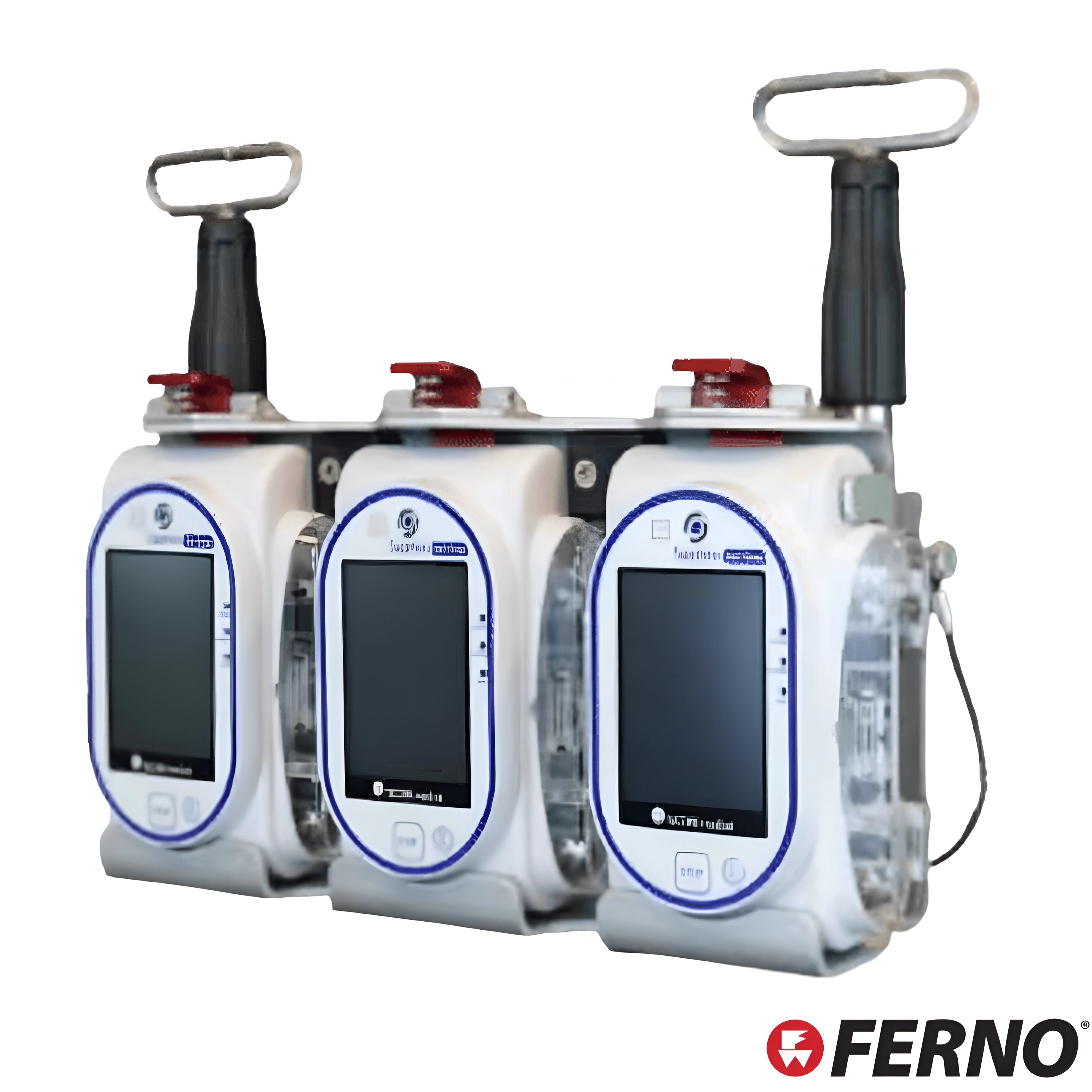 Triple Sapphire Mount Standard Design, with Universal Pole Mount, and Telescoping IV Poles