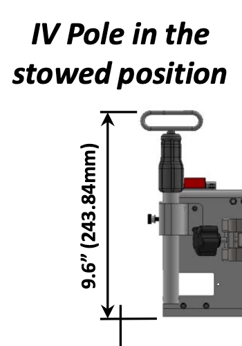 Double Sapphire Mount, Standard Design, with Universal Pole Mount, and  Telescoping IV Poles - Pacific Biomedical