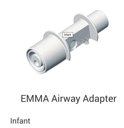 Masimo EMMA Airway Adapter for Infants - Pacific Biomedical