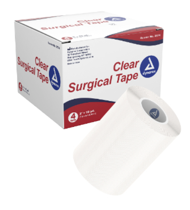 Clear Surgical Tape,  3 inches x 10 Yards 