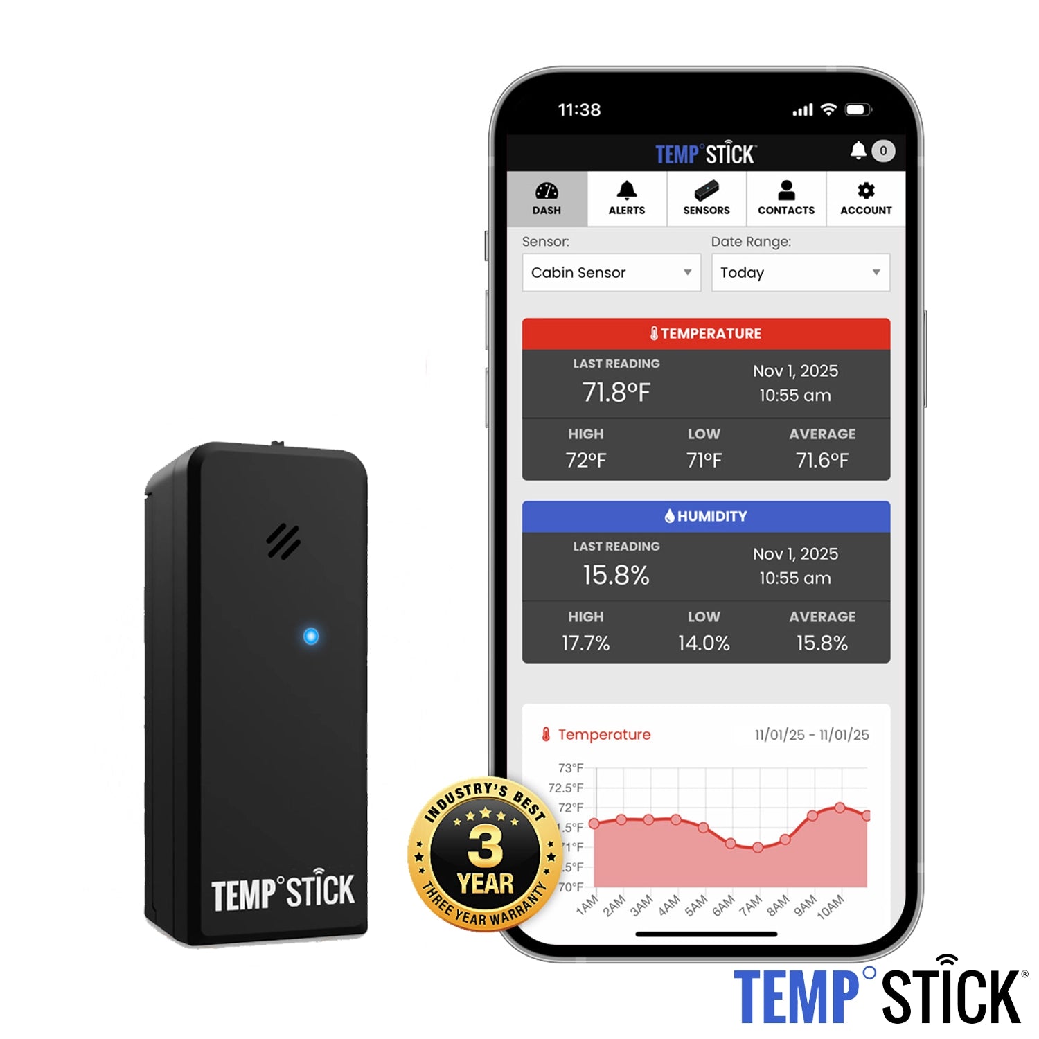 TempStick Wifi Temperature and Humidity Sensor