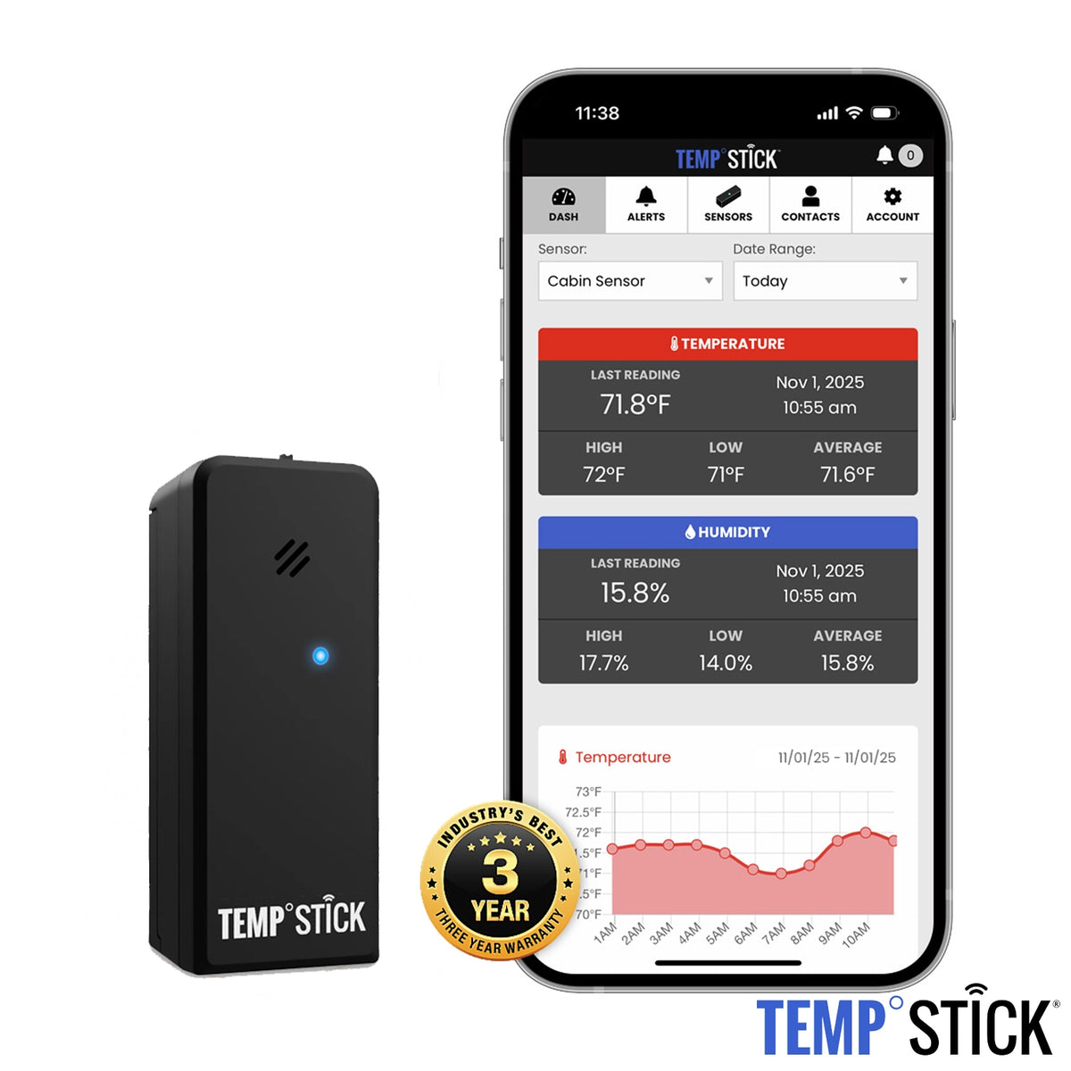 TempStick Wifi Temperature and Humidity Sensor