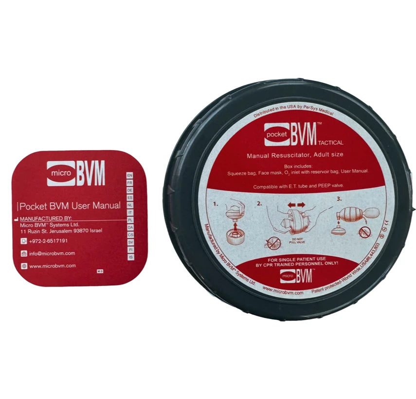 Tactical Pocket BVM - Black Compact Resuscitator