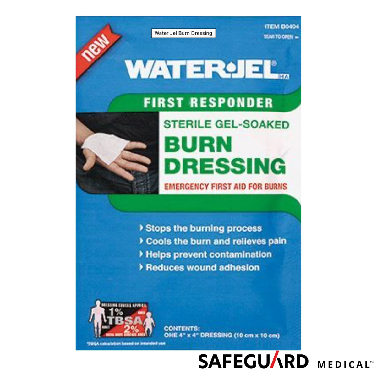 WaterJel 4" x 4" Burn Dressing