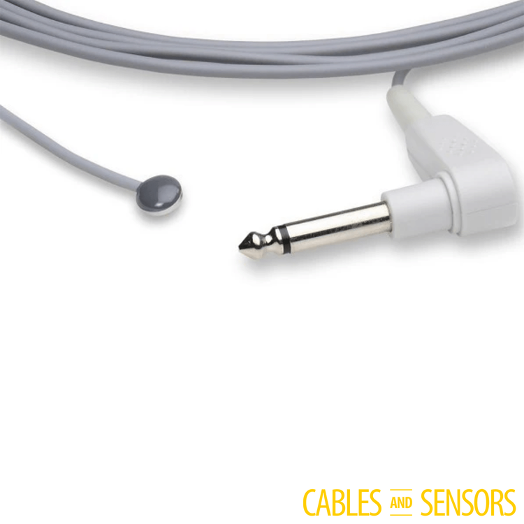 YSI Compatible Reusable Pediatric Skin Temperature Probe. PN: D2252-PS0. Compatible with Welch Allen and Zoll X Series and Zenith cardiac monitors.