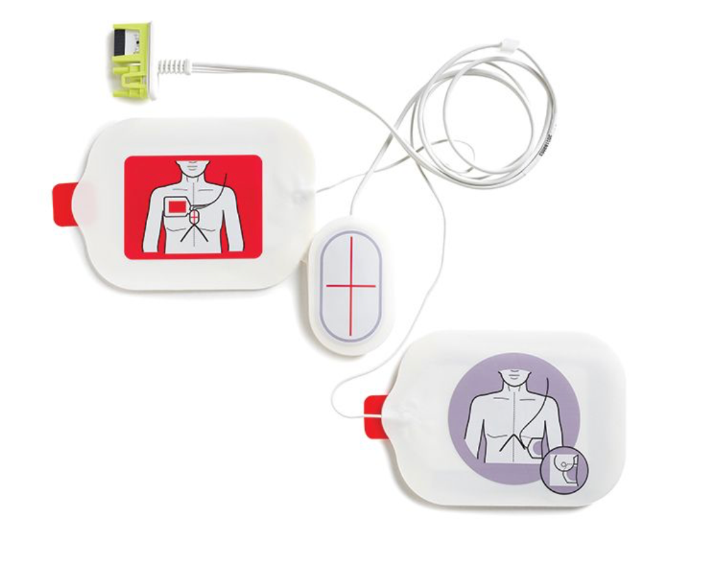 Zoll CPR Stat Padz. Compatible with: AED Pro, E Series, Propaq, R Series, X Series, AED Plus, ZOLL AED 3 BLS, X Series Advanced.