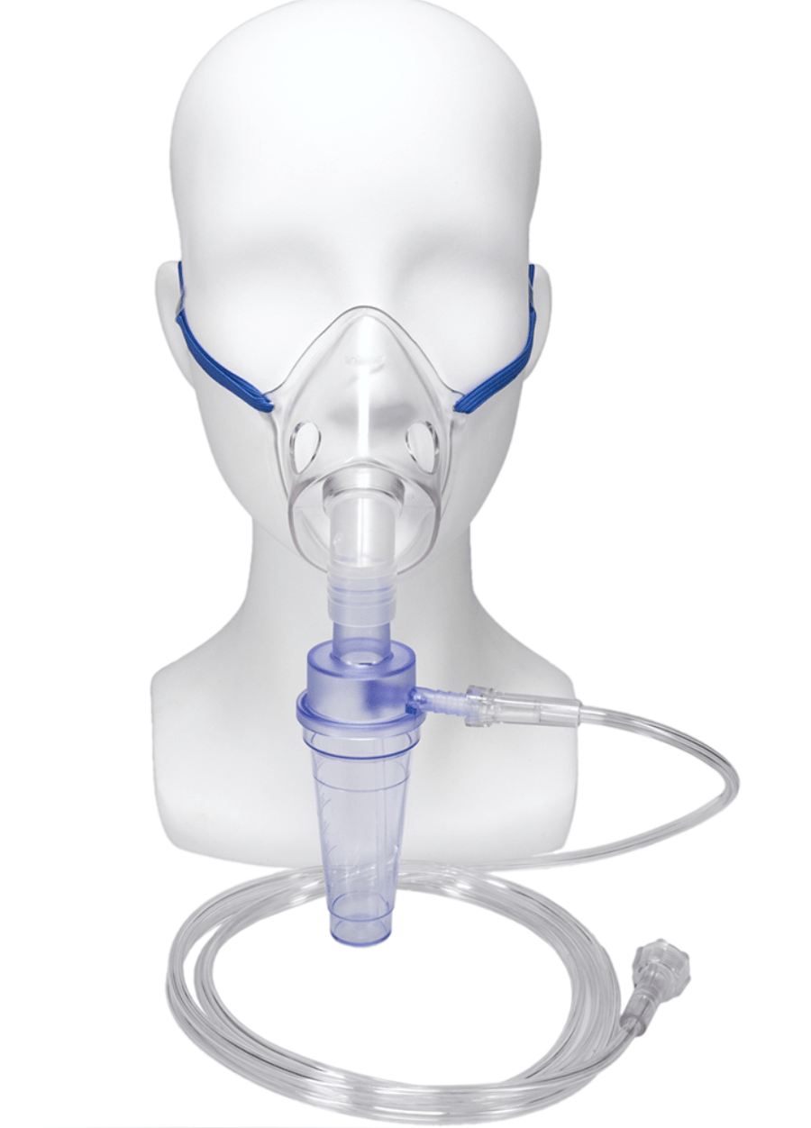 Mini-HEART Hi-Flo Continuous Nebulizer with Adult Aerosol Mask - Pacific Biomedical