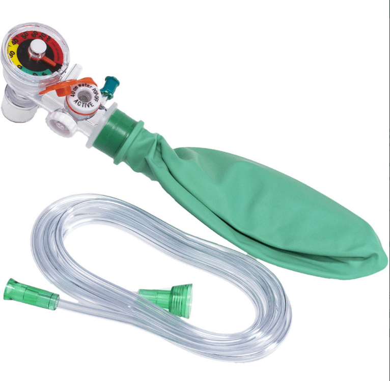 Maometer System Hyperinflation System with Integrated Pressure Manometer, 40 cm Pop-Off