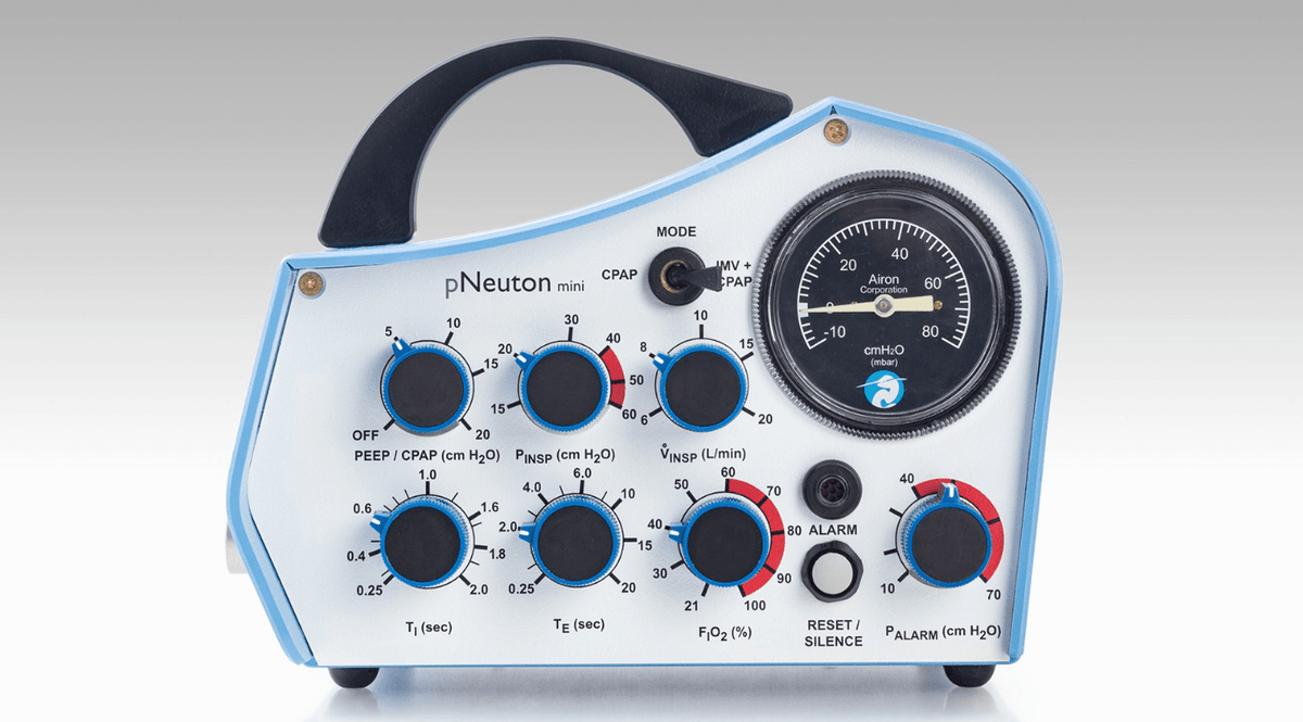 pNeuton Ventilator Mini Start-Up Kit: Includes Mini Ventilator, Pole Mount and 8 ft High Pressure  Air and Oxygen Hose - Pacific Biomedical