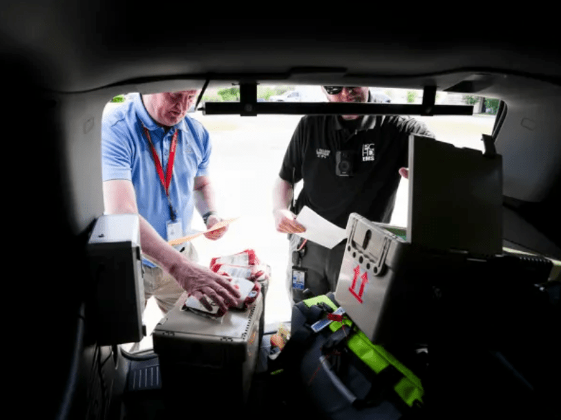 Delta Development APRU in a ems supervisor vehicle or sprint truck.