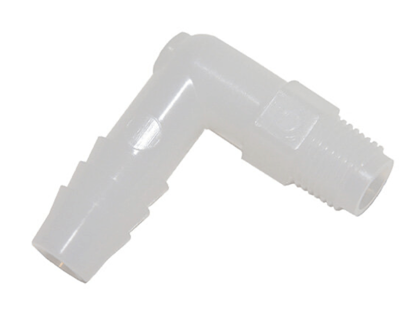 Barb Patient Right Angle 3/8&quot; Nylon - Pacific Biomedical