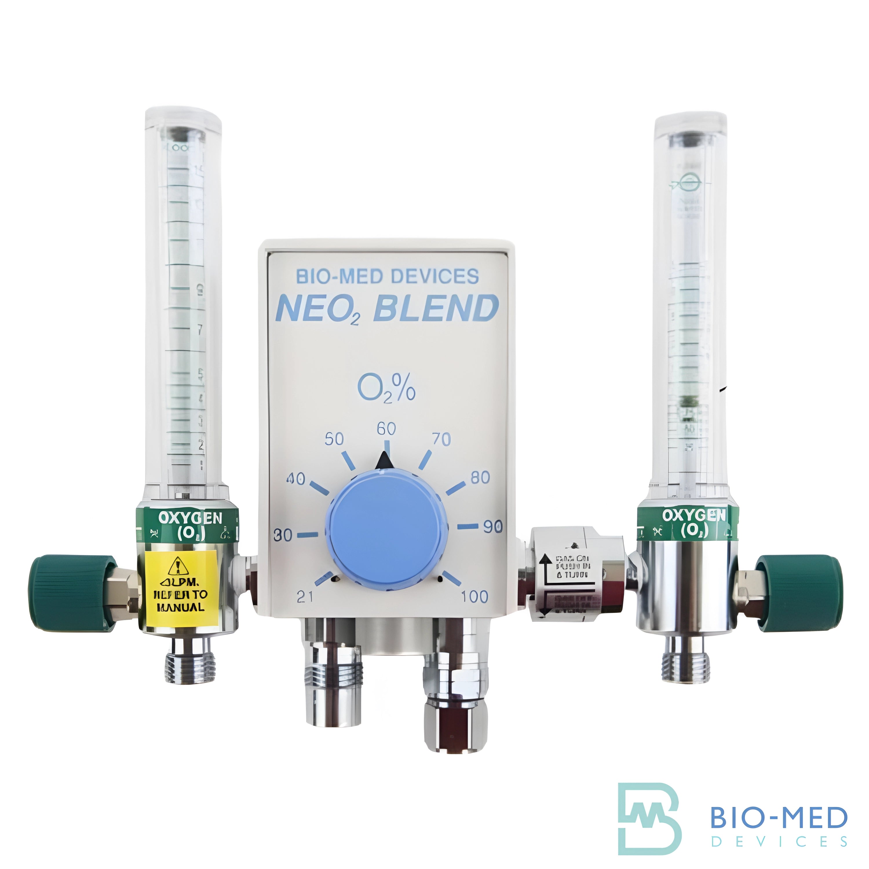 Neonatal Blender With Dual 15 LPM Flowmeters - Pacific Biomedical