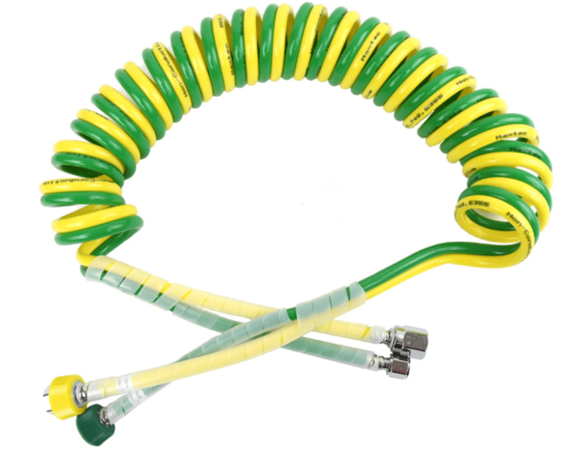 15’ Dual Coiled Air/Oxygen Hose (1013) and Oxygen Only Hose (1014) - Pacific Biomedical