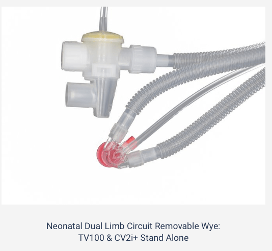 CV 4+ Disposable w/ wye Arms for  Infant Breathing Circuit - Pacific Biomedical