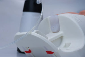 Decent SALAD module installed in the V2 trainer with pressure sprayer tubing