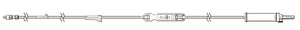 Sapphire AP433-01 - Macrobore Infusion Set with Vented/Non-Vented Drip Chamber, Roller Clamp and Needleless Y-Site .Eitan Sapphire AP-433 Infusion Set, extra-long IV tubing for Sapphire pump, OEM sterile, hospital and EMS compatible PN: 12000-000-0044