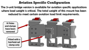 Triple Sapphire Mount For Aviation Use Only - Pacific Biomedical