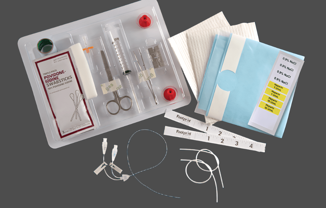 1.9 Fr  Footprint PICC Polyurethane Complete Kit - Pacific Biomedical