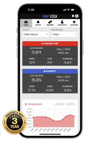 TempStick Wifi Temperature and Humidity Sensor - Pacific Biomedical