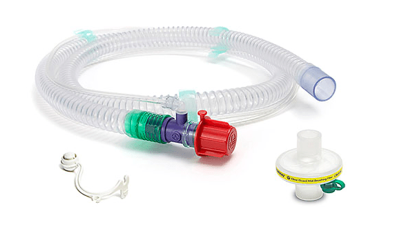 Smoothbore circuit with bleed for CPAP/BiPap 22mm - Pacific Biomedical