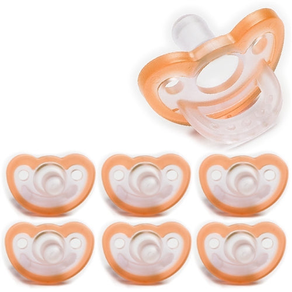 JollyPop Newborn orange pacifiers group view