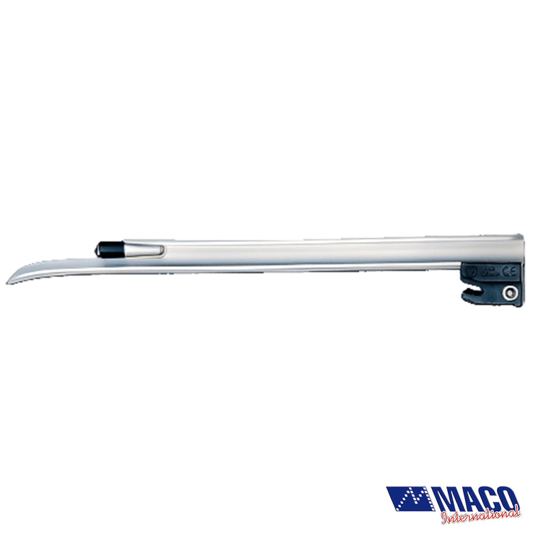 Maco Stainless Disposable Laryngoscope Blade, Miller Size 2 