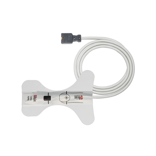 Masimo 2317 LNCS Adtx-3 adult adhesive SpO2 sensor, 3 ft, full sensor with coiled cable and LNCS connector