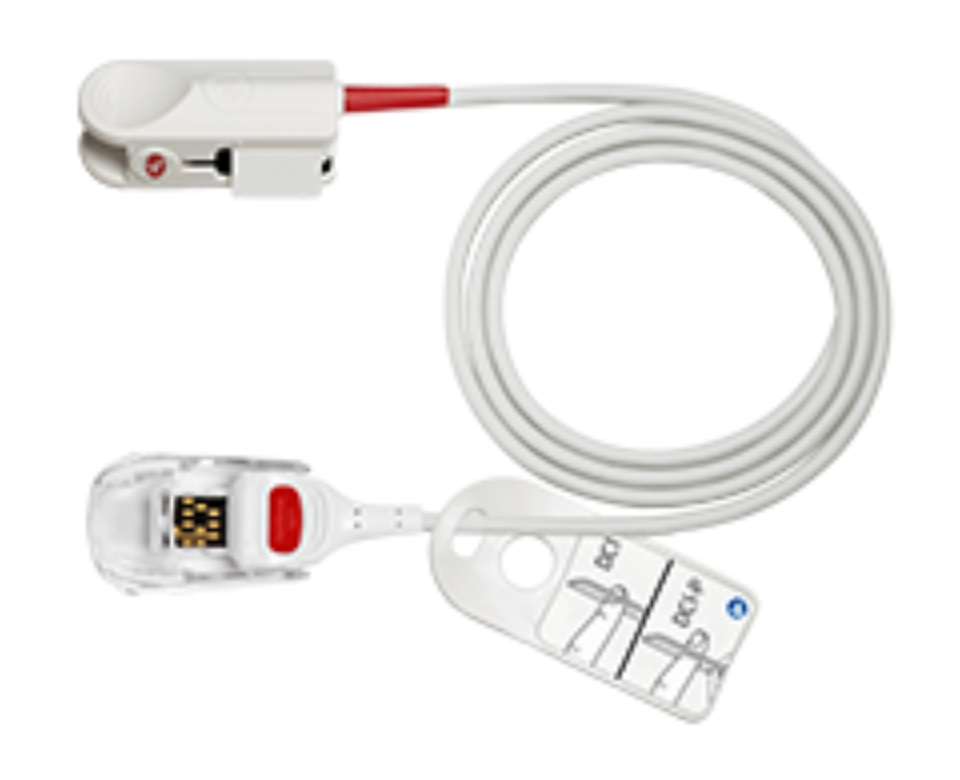 Masimo 4068 LNCS-II rainbow reusable SpO2, SpCO, SpMet sensor, EMS & hospital approved, compatible with Stryker monitors
