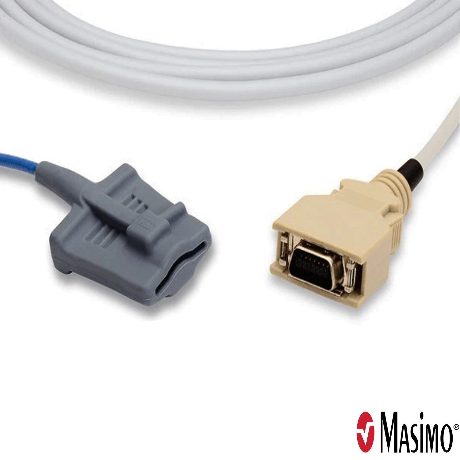 Masimo 14-Pin DBI-dc8, Adult SOFT reusable Direct Connect Sensor, 8 ft., (>30 kg) - Pacific Biomedical