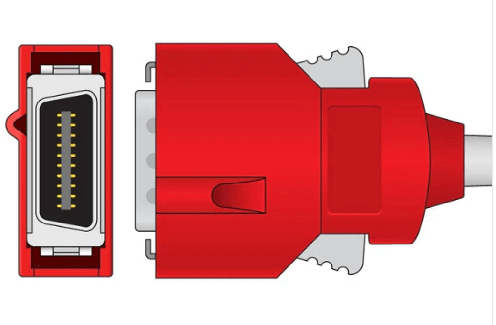 Masimo 2256 20-Pin Red DCIP-dc3, 3ft Pediatric Direct Connect Sensor