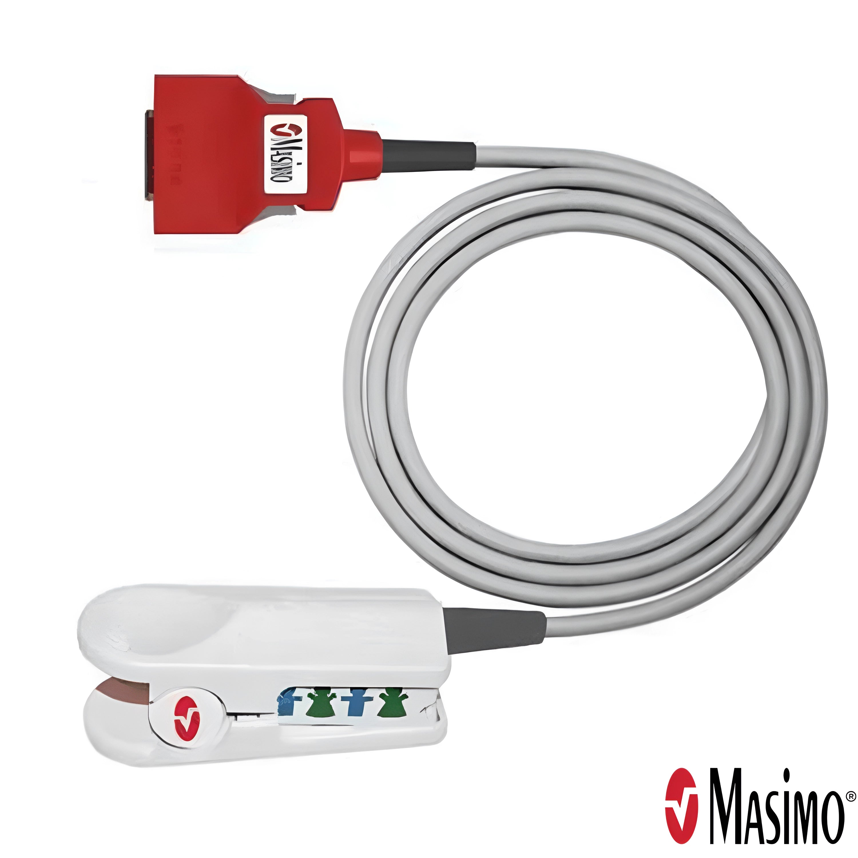 Masimo 20-Pin Red DCIP-dc3, Pediatric, Reusable, Direct Connect Sensor, 3 ft., (10-50 kg) - Pacific Biomedical