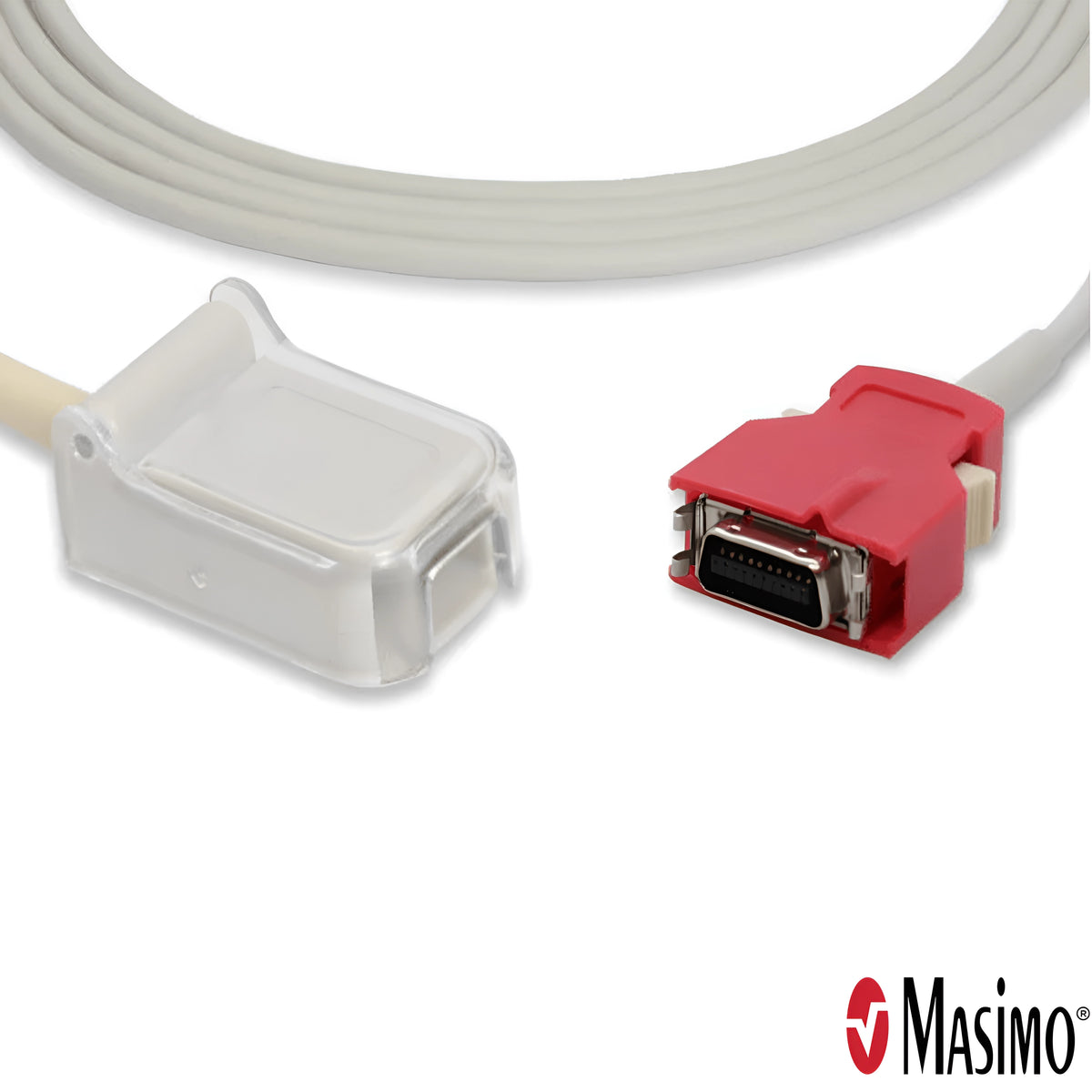 Masimo 20-Pin Red LNC-10 Cable, 10 ft., Patient Cable - Pacific Biomedical