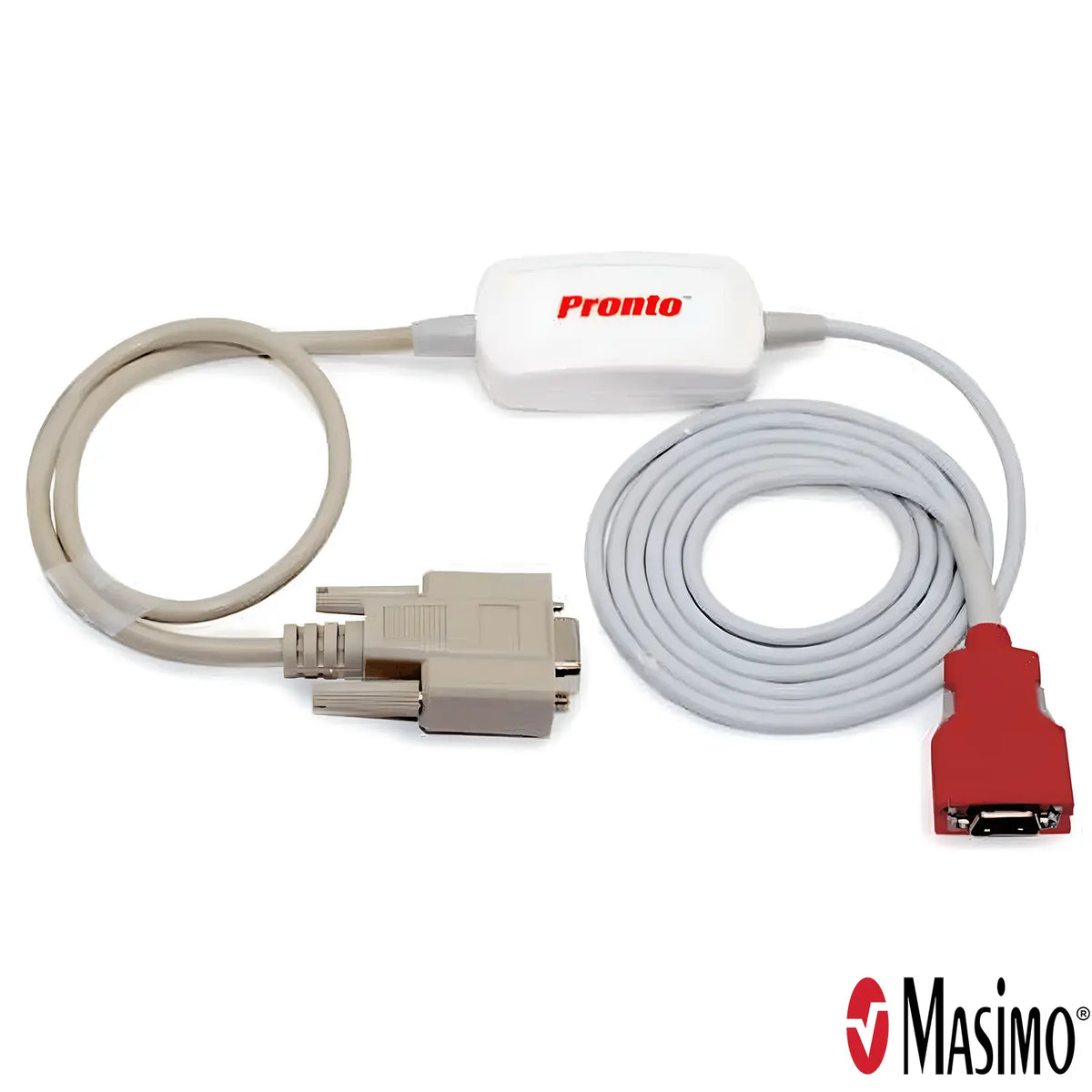 Masimo Data Transfer Download Cable Red, 20-Pin For Rad-5, Rad-57 Oximeter, Pronto 