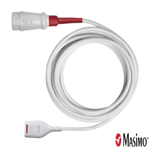 Masimo 4078 RD rainbow SET R25-12 patient cable, 12 ft, coiled with round and flat end connectors