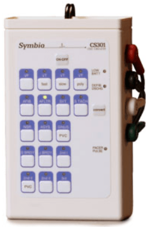 Symbio CS301 3-Lead EKG Heart Rhythm Simulator with Zoll Connector - Pacific Biomedical