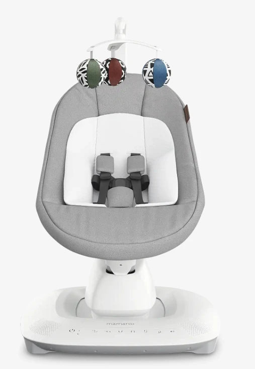 front view of mamaroo 2001-MRO-NA-STL melange grey