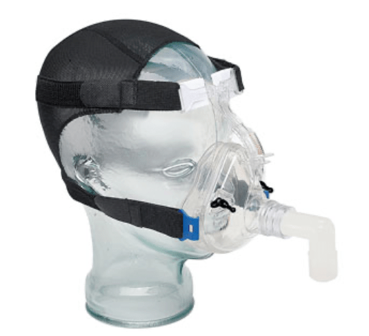 Medium/Small Adult Deluxe Mask w/90 Swivel Port, 2 mask ports, and head harness 5/bx - Pacific Biomedical