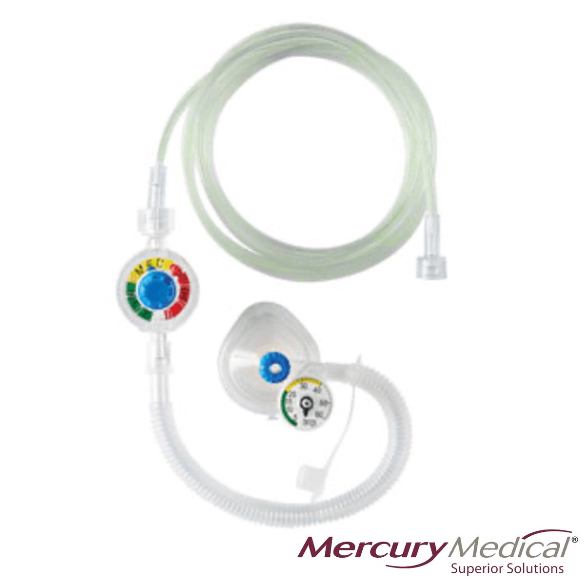 Neo-Tee with in-line Controller & Override Button, 0-60 cm H2O Manometer