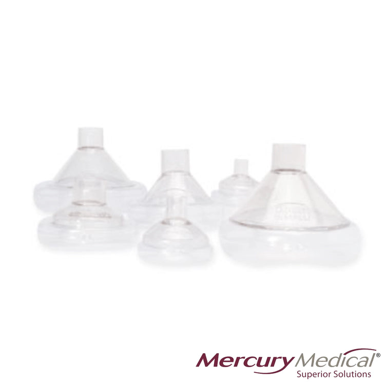 Neonatal Clear Anatomical Face Mask w/ 15mm Male Connector (61mm) 