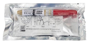 Needle thoracostomy confirmation with Capnospot indicator and 3.25 inch decompression needle in a combined kit.