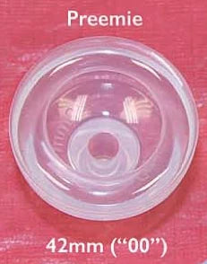 Front view of Round Silicone Preemie Face Mask PN 10-50609 from Mercury Medical