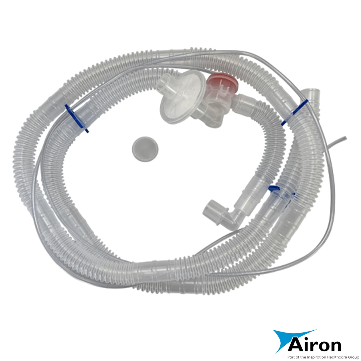 pNeuton Adult/Pediatric Patient circuit, disposable, single-use, 6 ft long, with expiratory filter - Pacific Biomedical